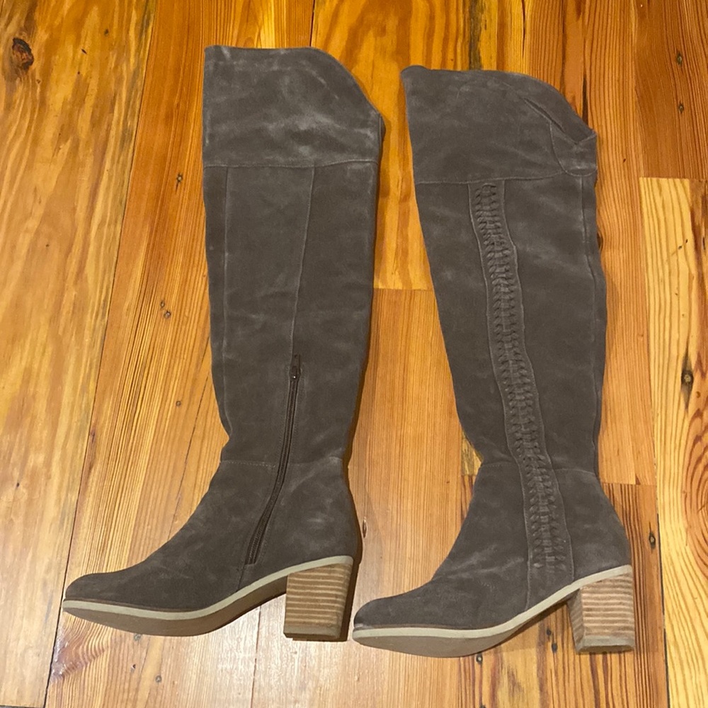 Suede over the knee boots 6.5